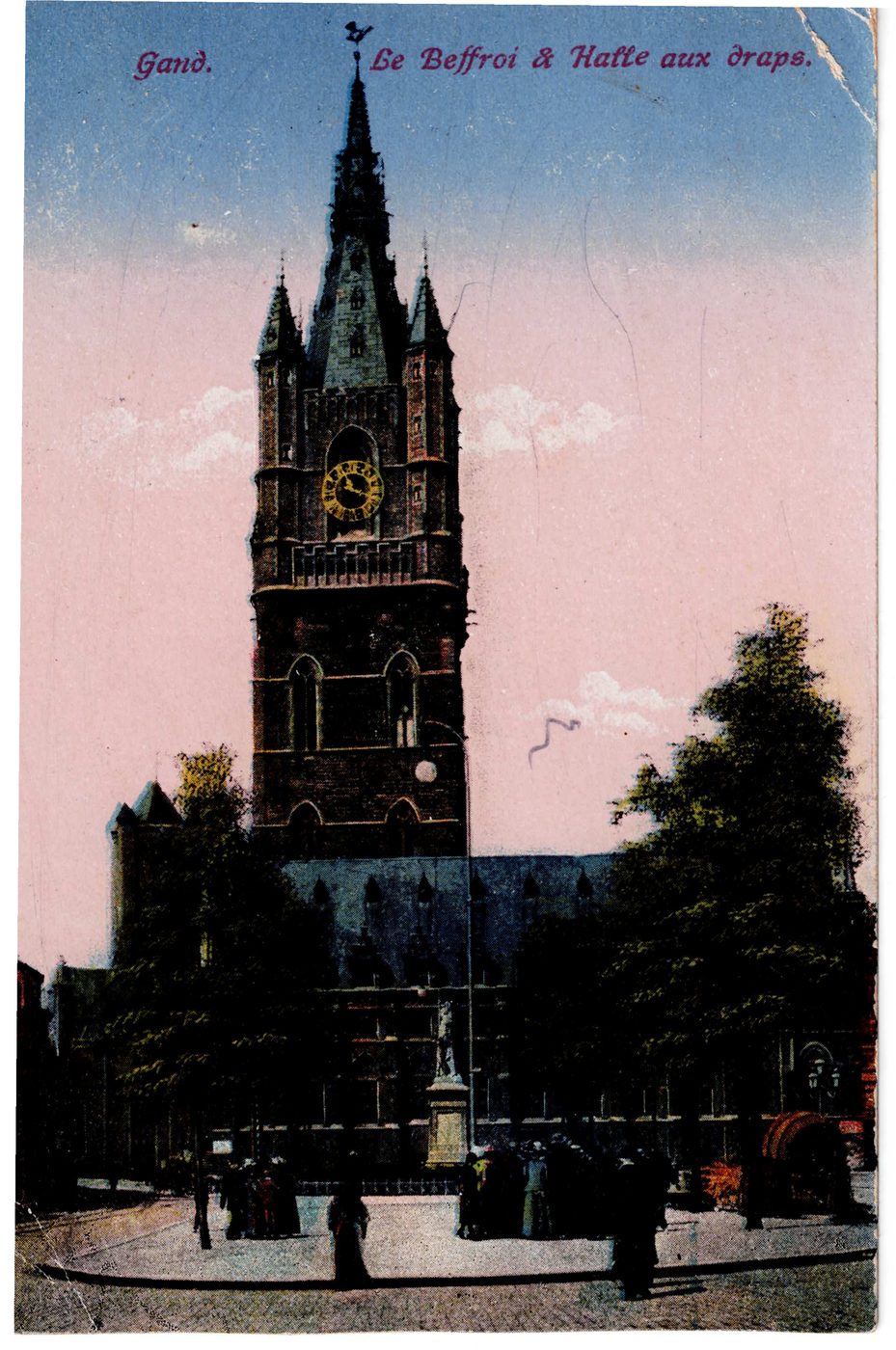 Gand. – Le Beffroi & Halle aux draps.