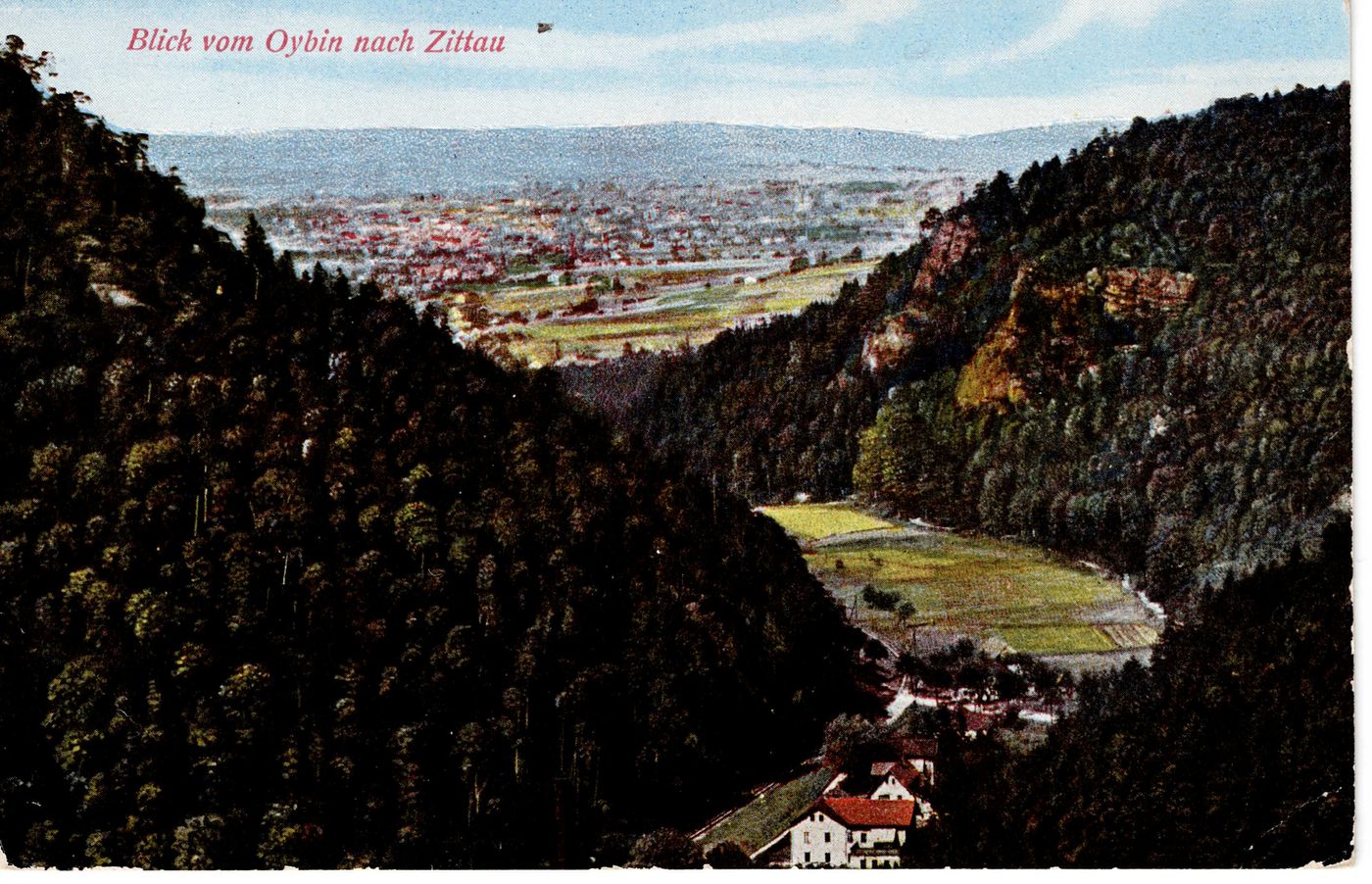 Blick vom Oybin nach Zittau