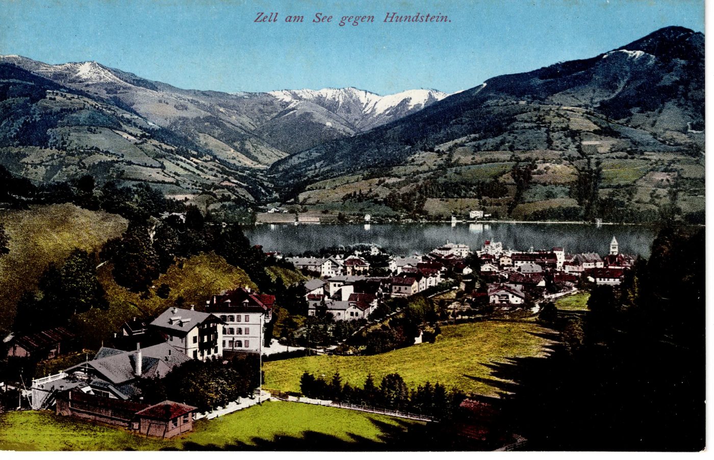 Zell am See gegen Hundstein.