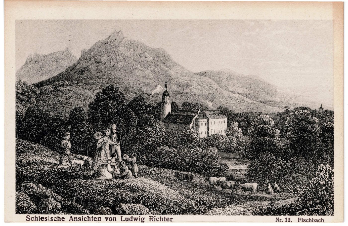 Schlesische Ansichten von Ludwig Richter – Nr. 13. Fischbach