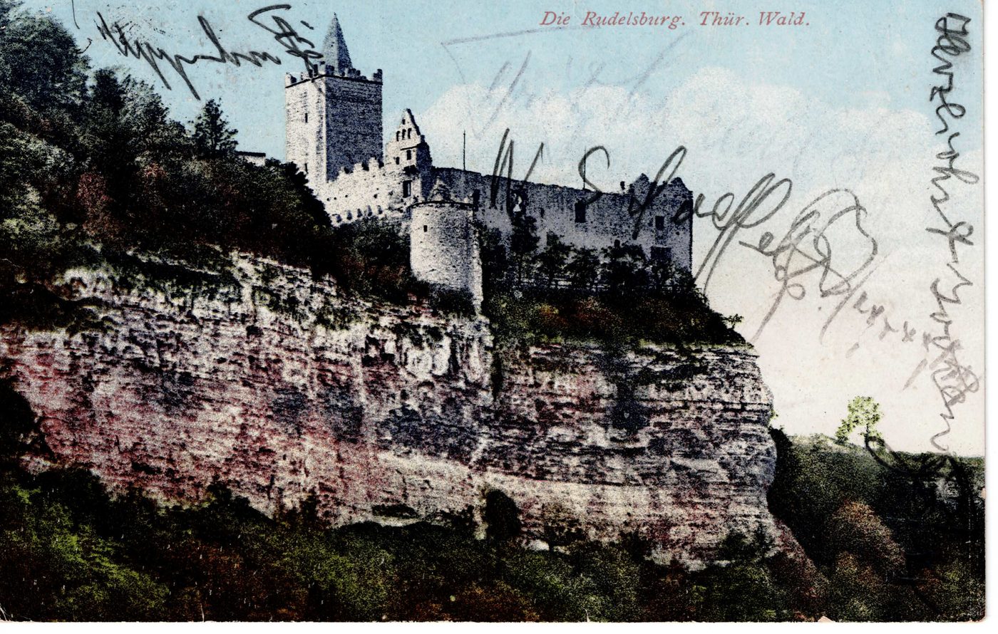 Die Rudelsburg. Thür. Wald.
