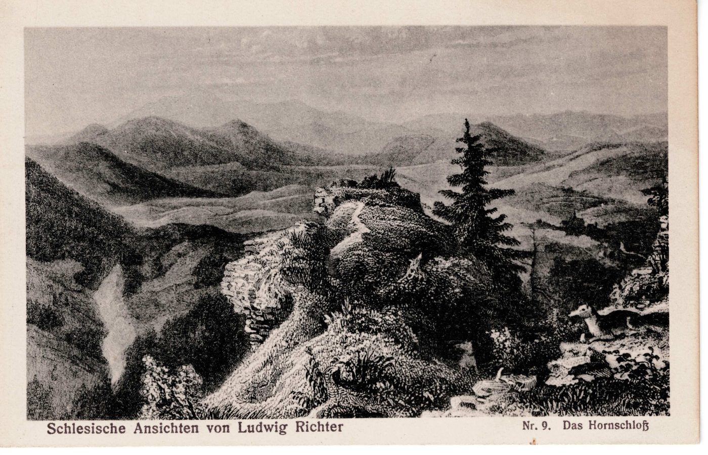Schlesische Ansichten von Ludwig Richter – Nr. 9. Das Hornschloß
