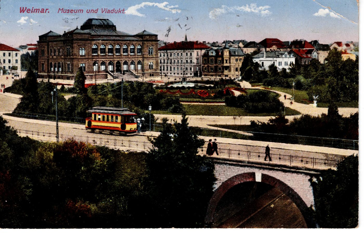 Weimar. Museum und Viadukt.