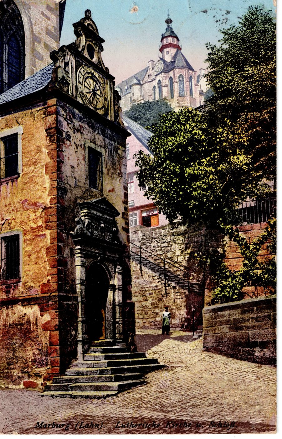 Marburg (Lahn). Lutherische Kirche u. Schloß.