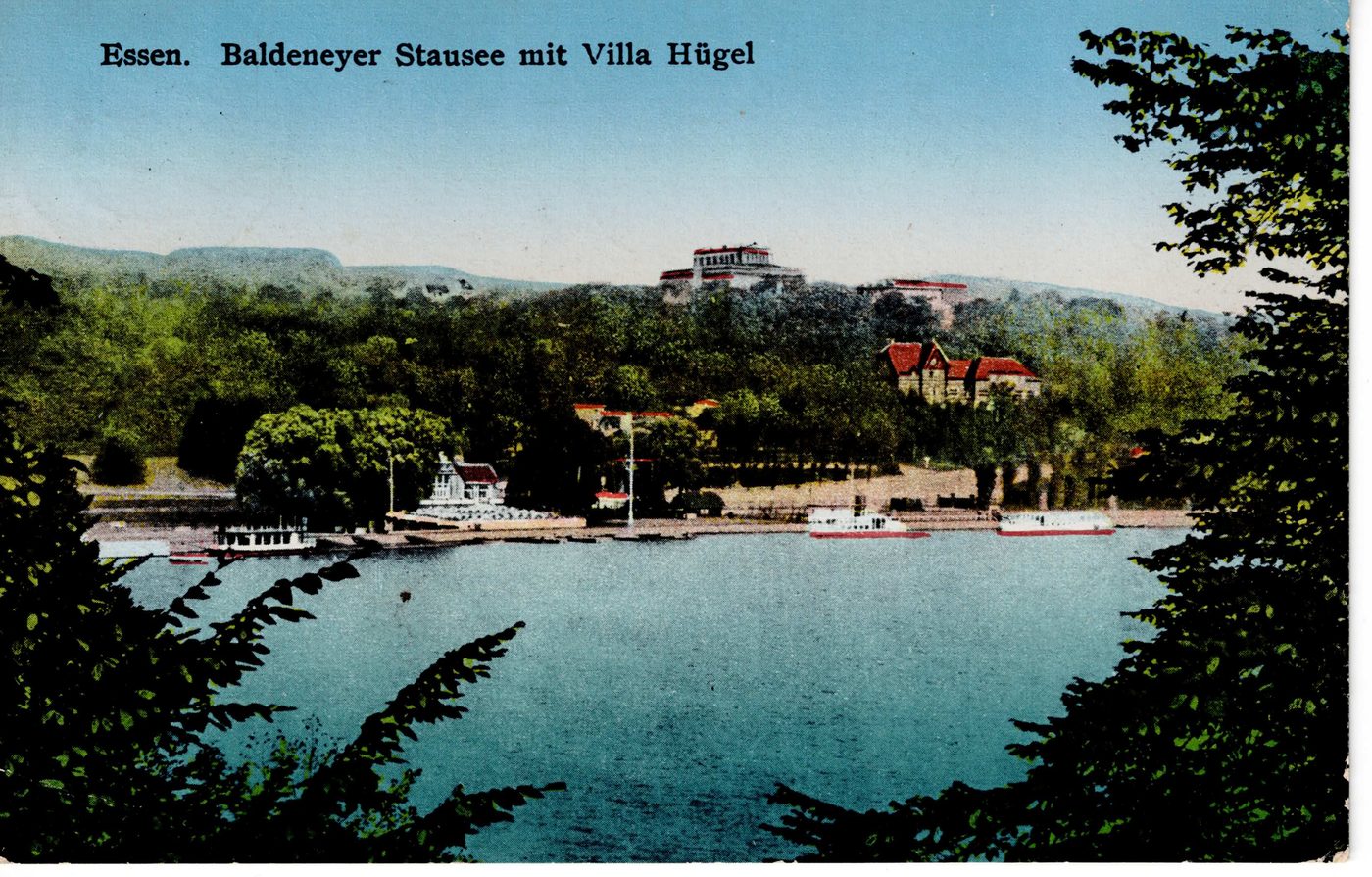 Essen. Baldeneyer Stausee mit Villa Hügel