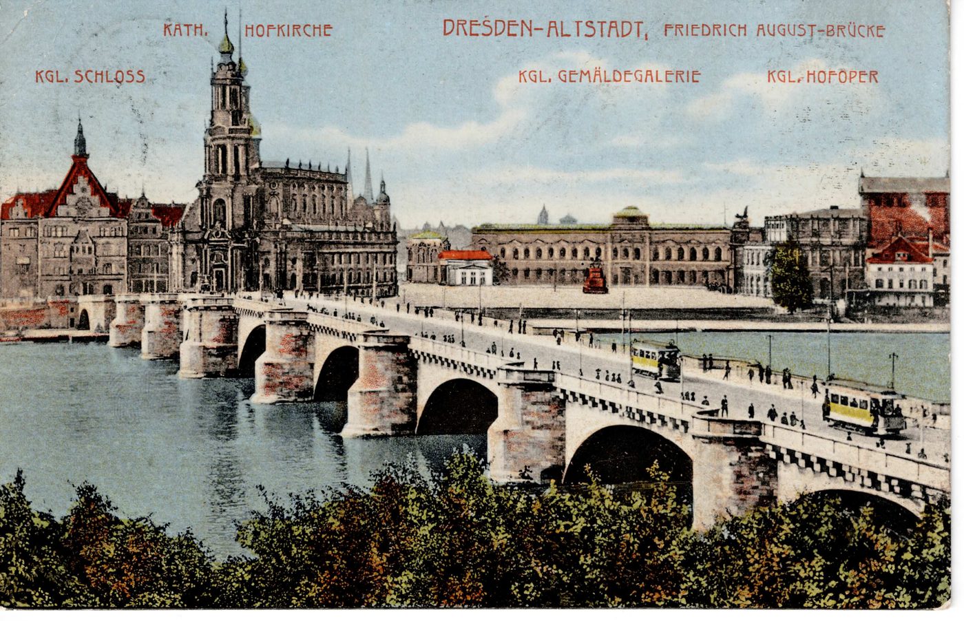 DRESDEN-ALTSTADT, FRIEDRICH AUGUST-BRÜCKE