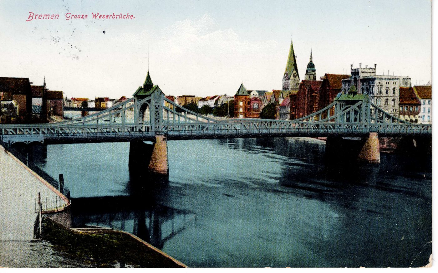 Bremen. Grosse Weserbrücke.