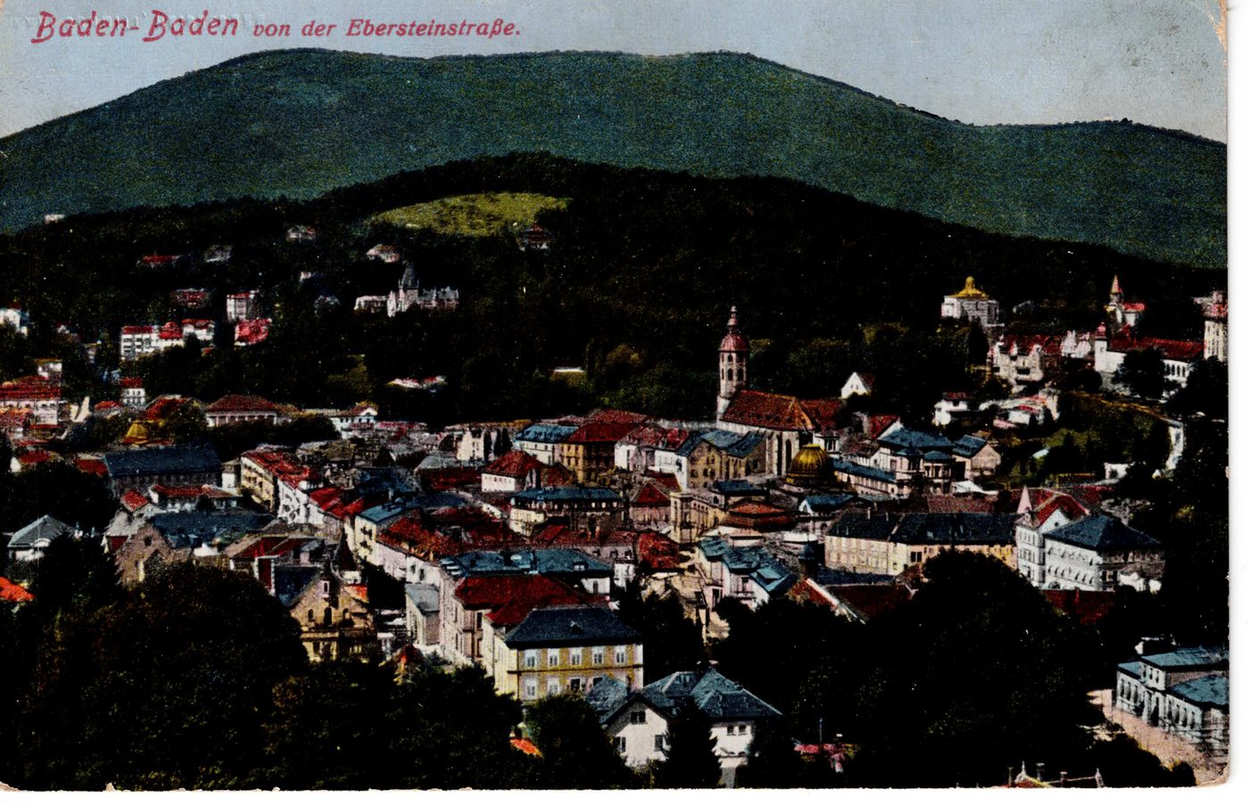 Baden-Baden von der Ebersteinstraße.