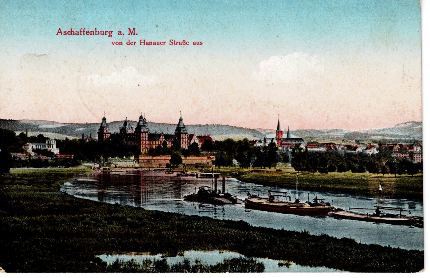 Aschaffenburg a. M. - von der Hanauer Straße aus