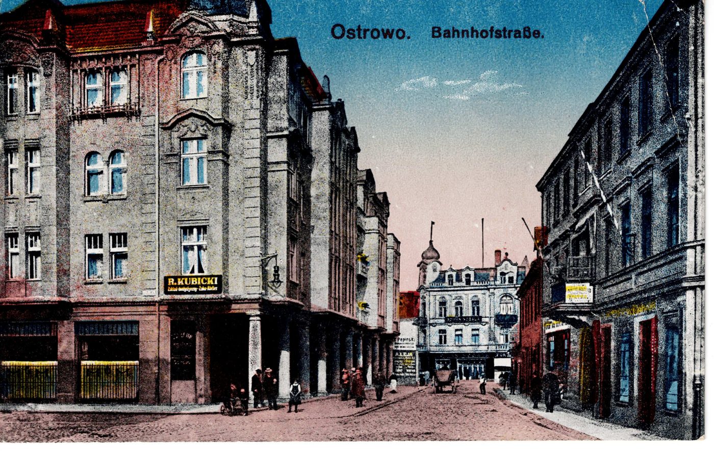 Ostrowo. Bahnhofstraße.