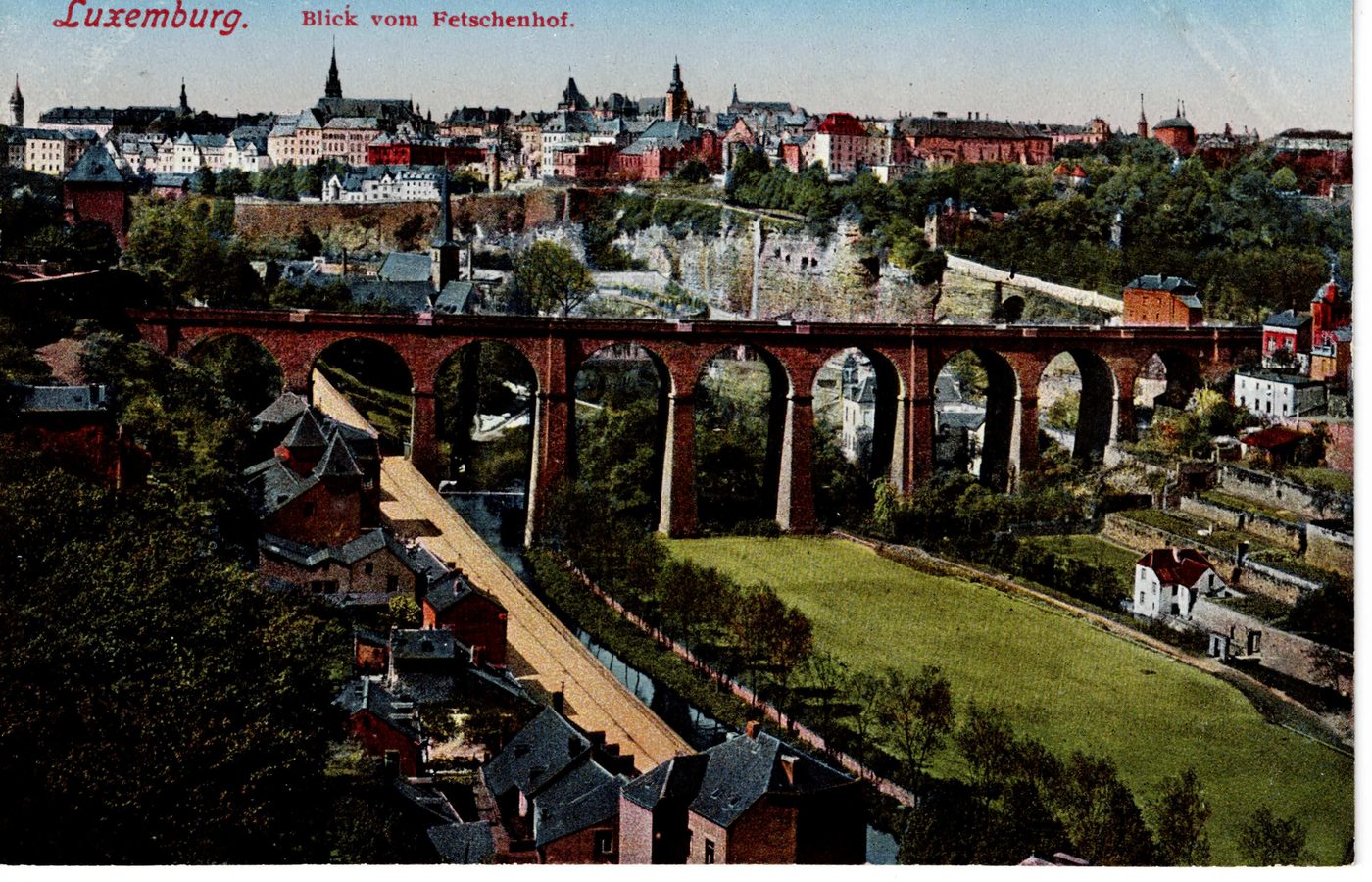 Luxemburg. Blick vom Fetschenhof.