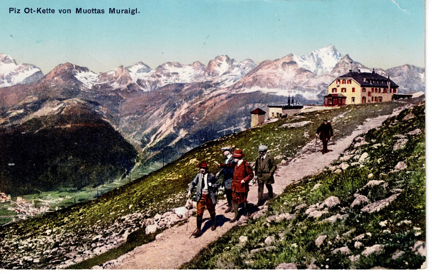 Piz Ot-Kette von Muottas Muraigl.