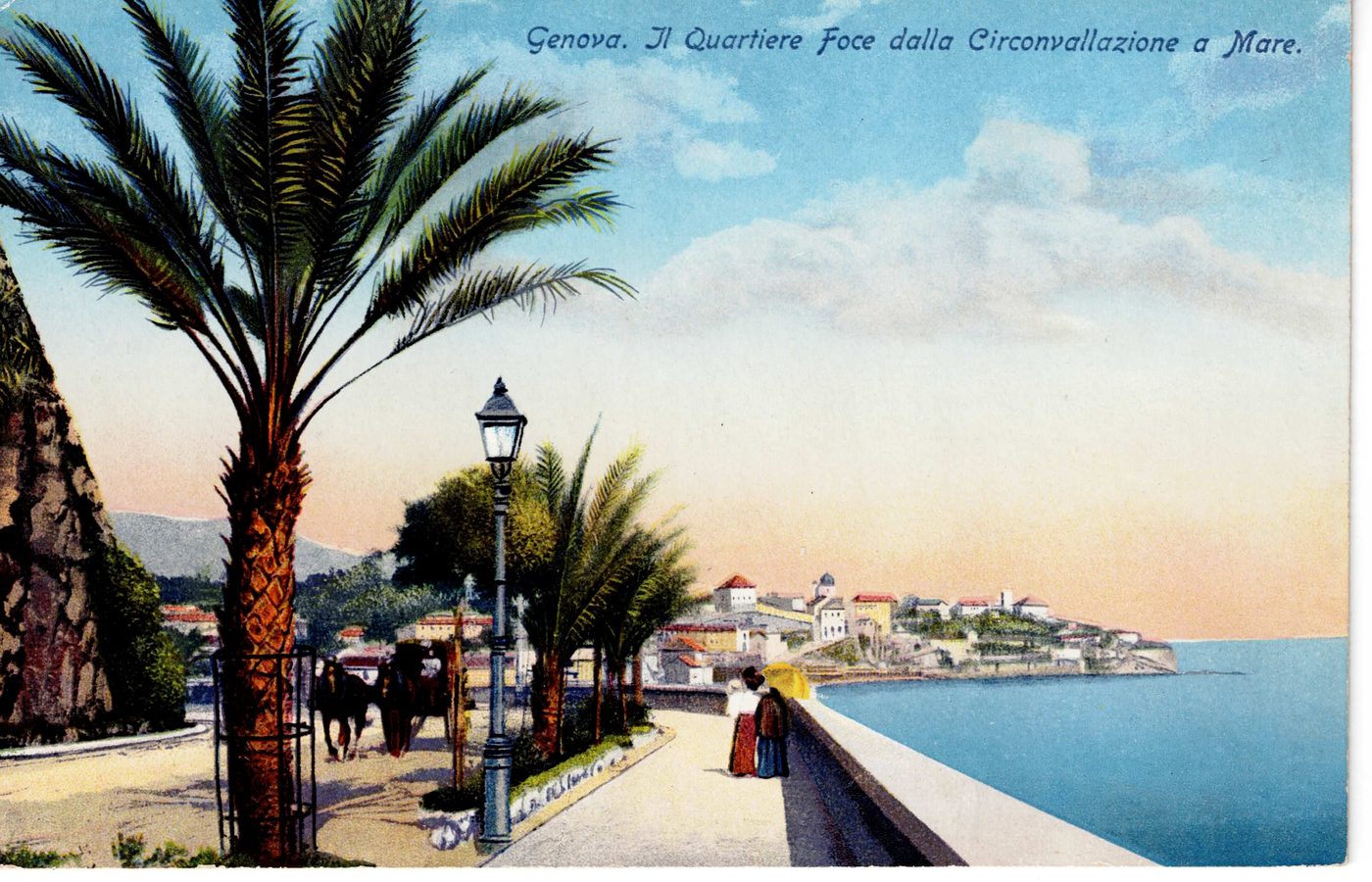 Genova. Il Quartiere Foce dalla Circonvallazione a Mare.