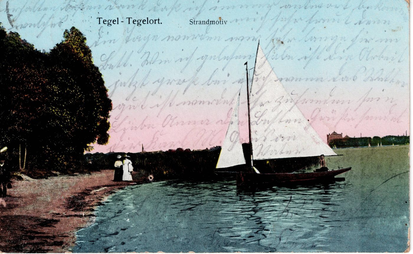 Tegel - Tegelort. Strandmotiv.