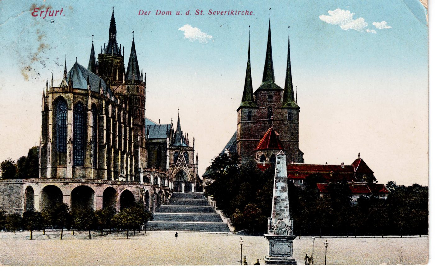 Erfurt. Der Dom u. d. St. Severikirche.