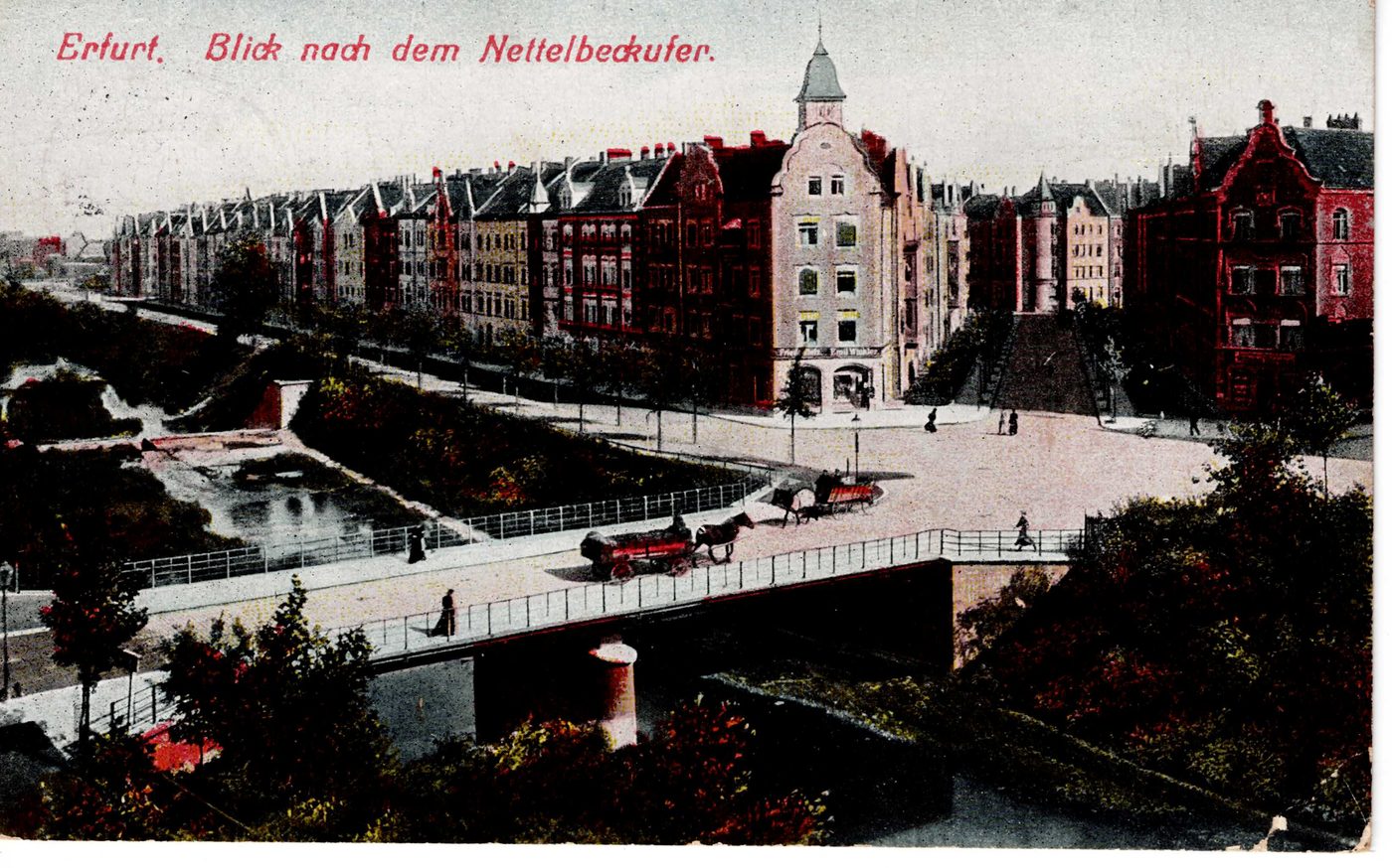 Erfurt. Blick nach dem Nettelbeckufer.
