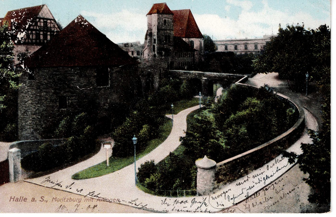 Halle a. S., Moritzburg mit Anlagen.