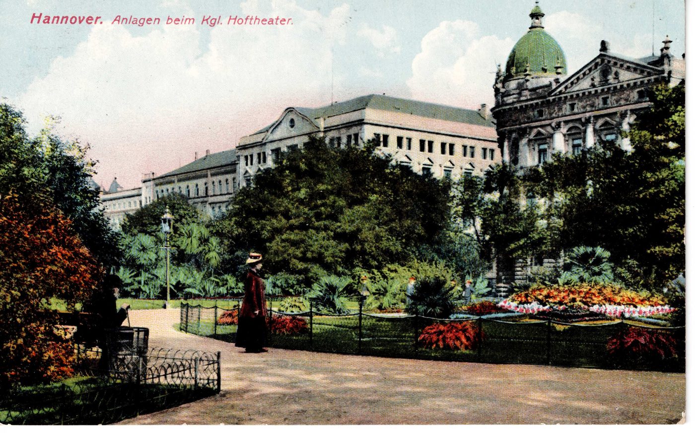 Hannover. Anlagen beim Kgl. Hoftheater.