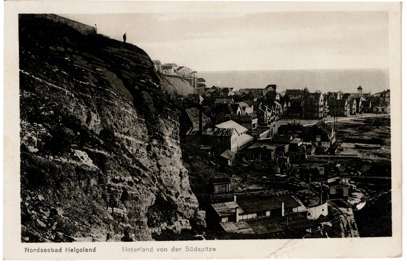 Nordseebad Helgoland - Unterland von der Südspitze