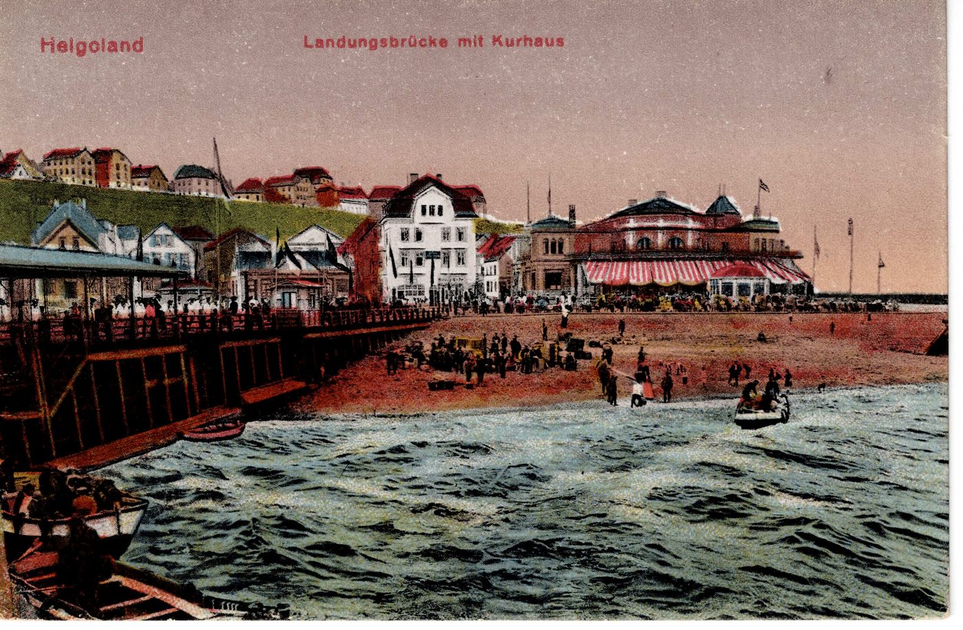 Helgoland – Landungsbrücke mit Kurhaus