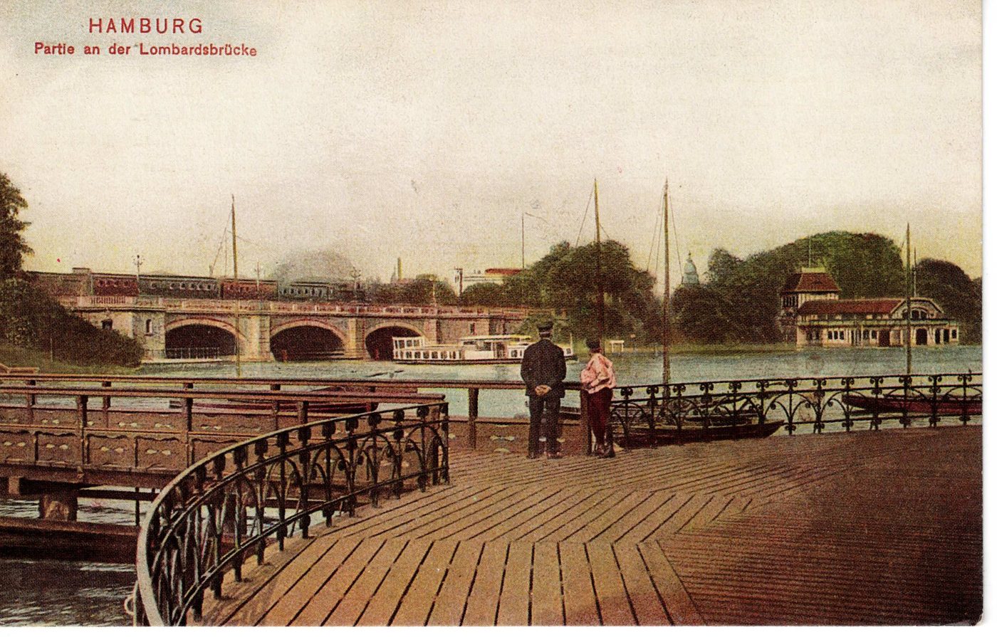 Partie an der Lombardsbrücke