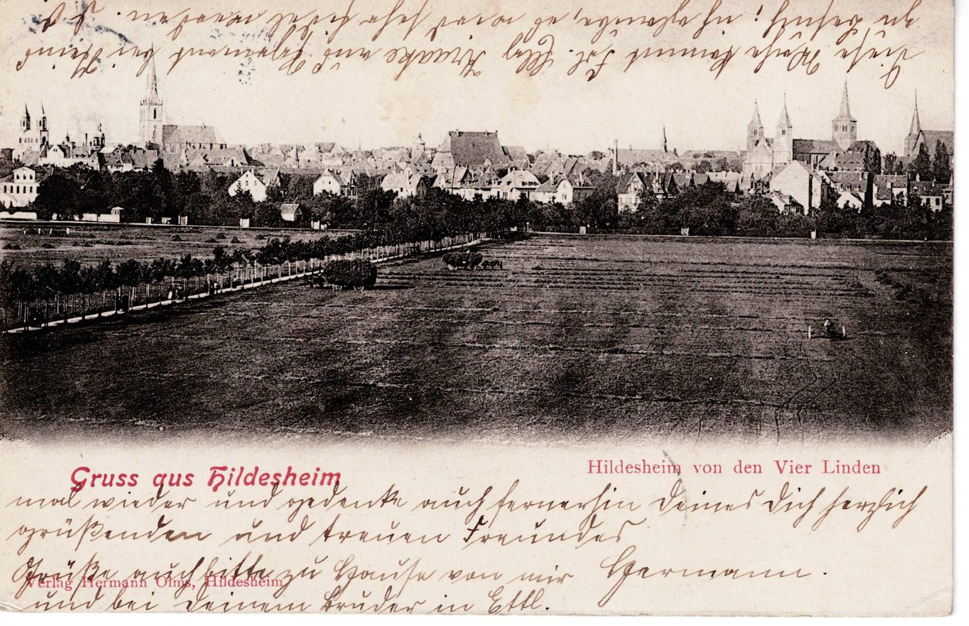 Gruss aus Hildesheim — Hildesheim von den Vier Linden