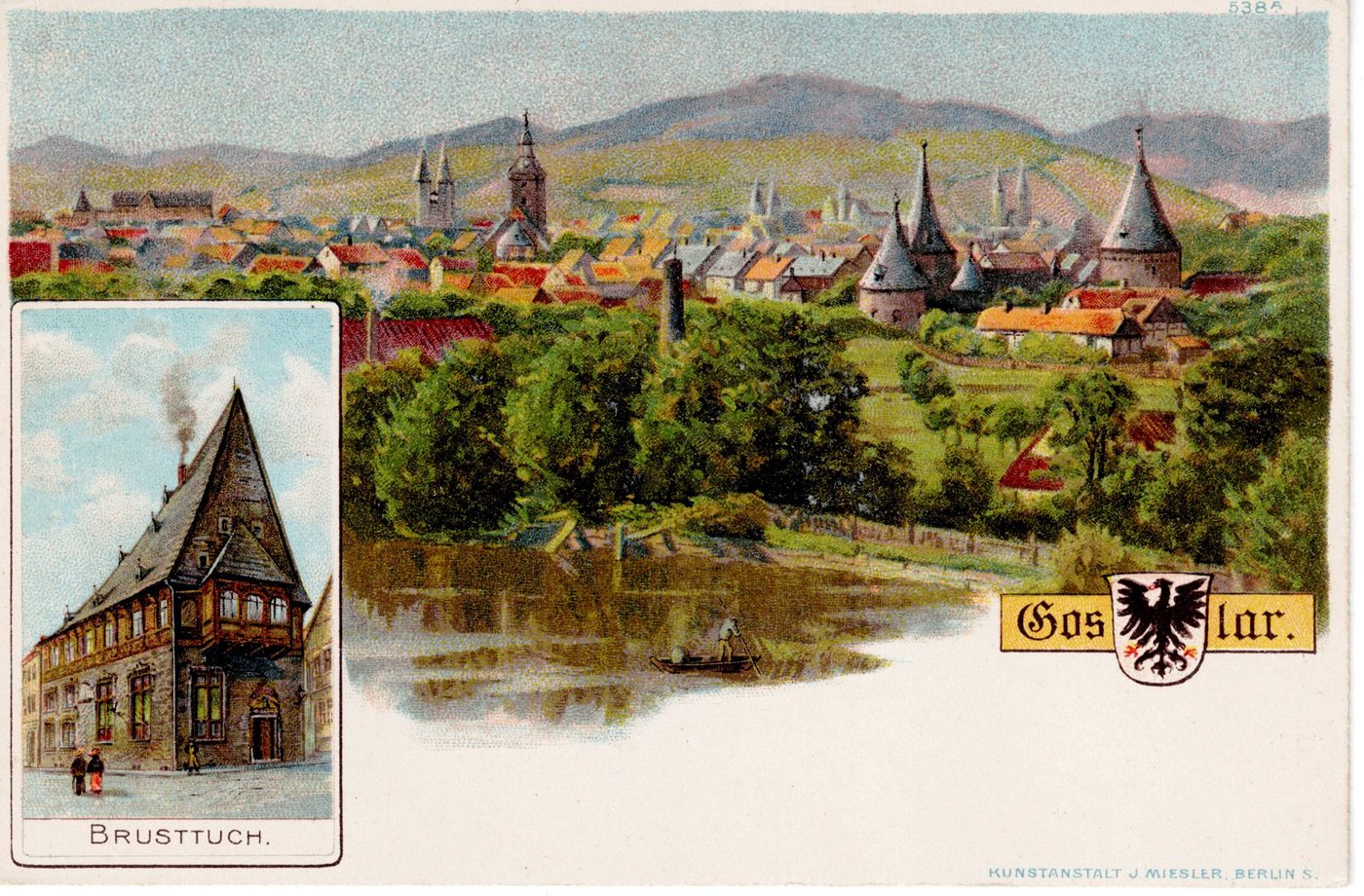 Goslar - Stadtpanorama mit Brusttuch