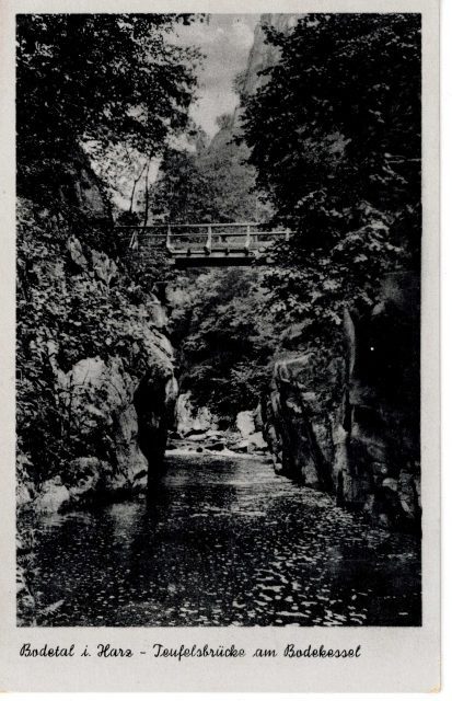Bodetal i. Harz — Teufelsbrücke am Bodekessel