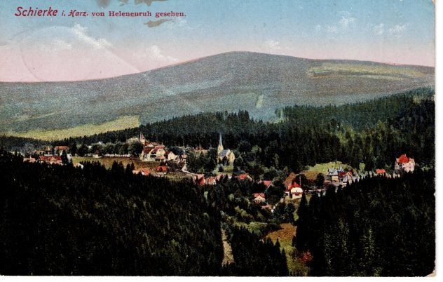 Schierke i. Harz von Helenenruh gesehen
