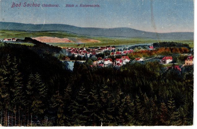 Bad Sachsa (Südharz). Blick v. Katzenstein