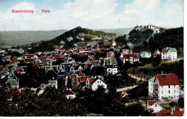 Blankenburg - Harz (Ortsansicht mit Schloss)