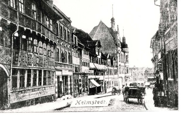 Helmstedt (Foto-Reproduktion einer Karte um 1900)