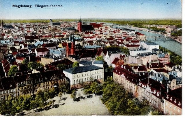 Magdeburg, Fliegeraufnahme