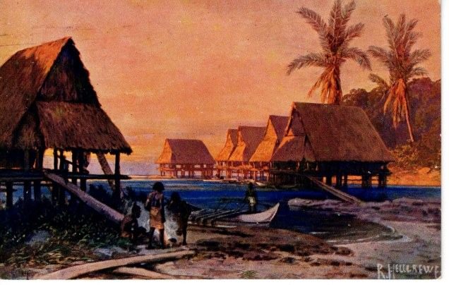 Neu-Guinea — Original-Diorama von Rudolf Hellgrewe (Kolonial-Halle)