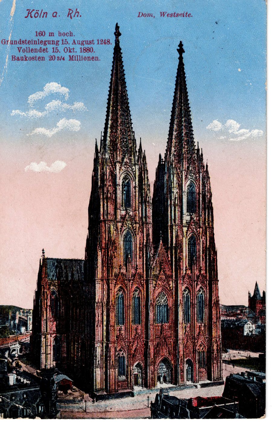 Köln a. Rh. Dom, Westseite