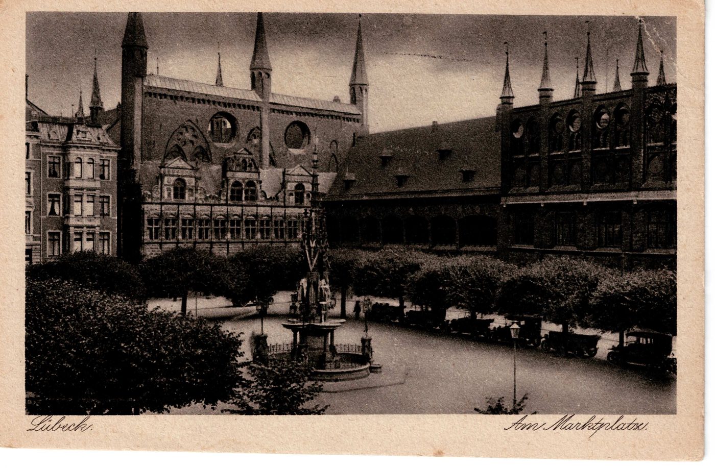 Lübeck. Am Marktplatz.