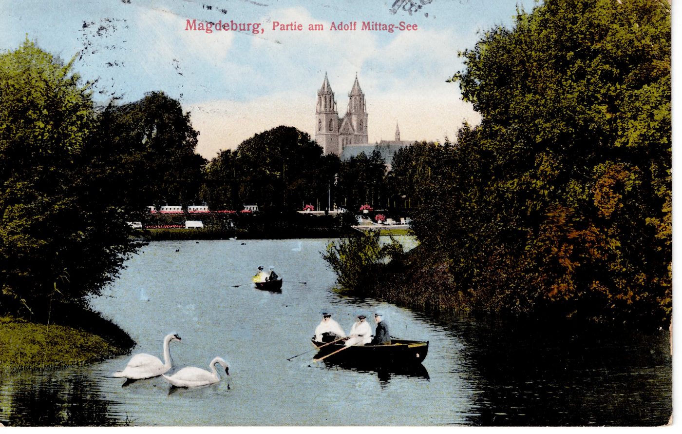Magdeburg, Partie am Adolf Mittag-See