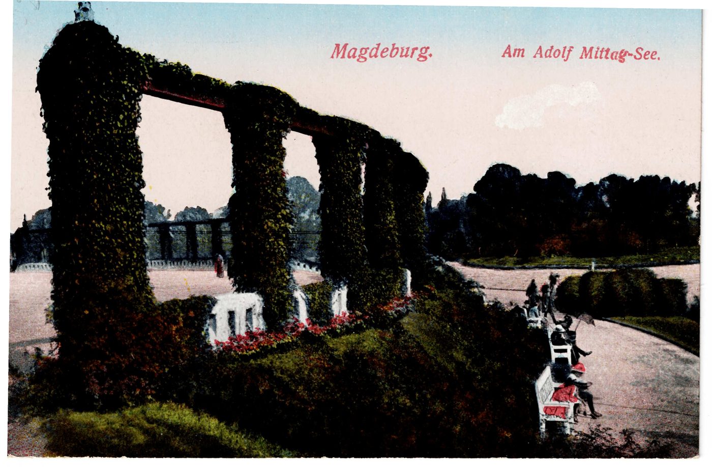 Magdeburg. Am Adolf Mittag-See.
