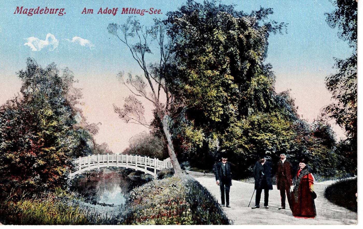Magdeburg. Am Adolf Mittag-See.