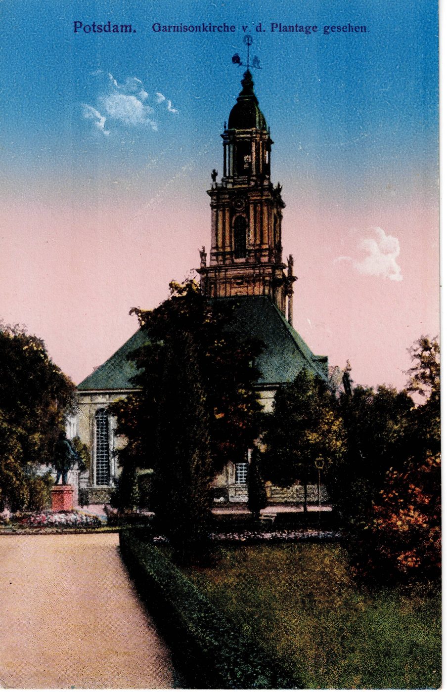 Potsdam. Garnisonkirche v. d. Fleischgasse gesehen
