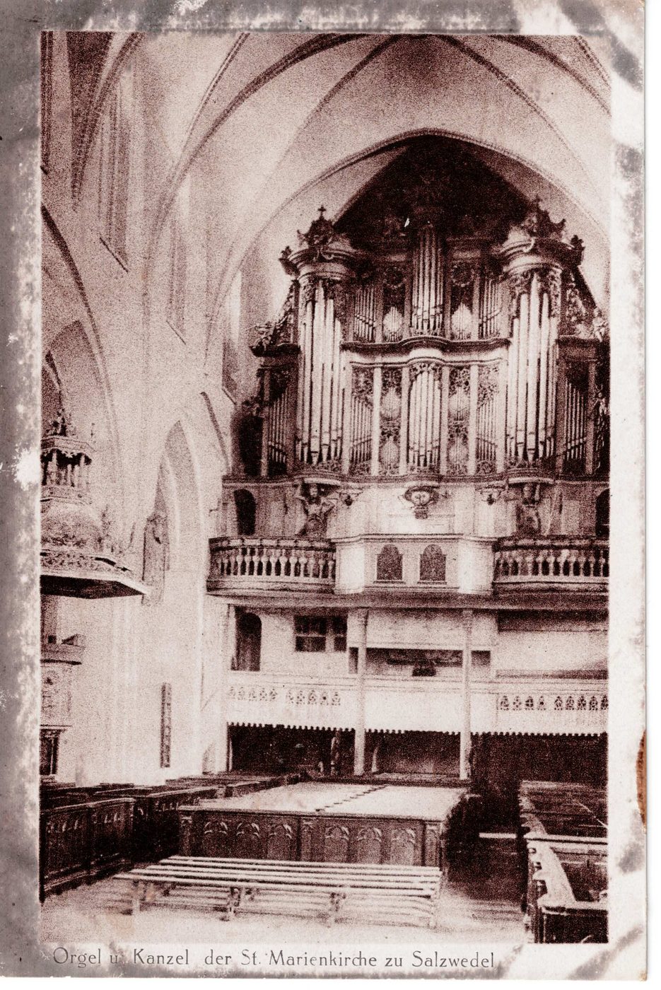 Orgel u. Kanzel der St. Marienkirche zu Salzwedel