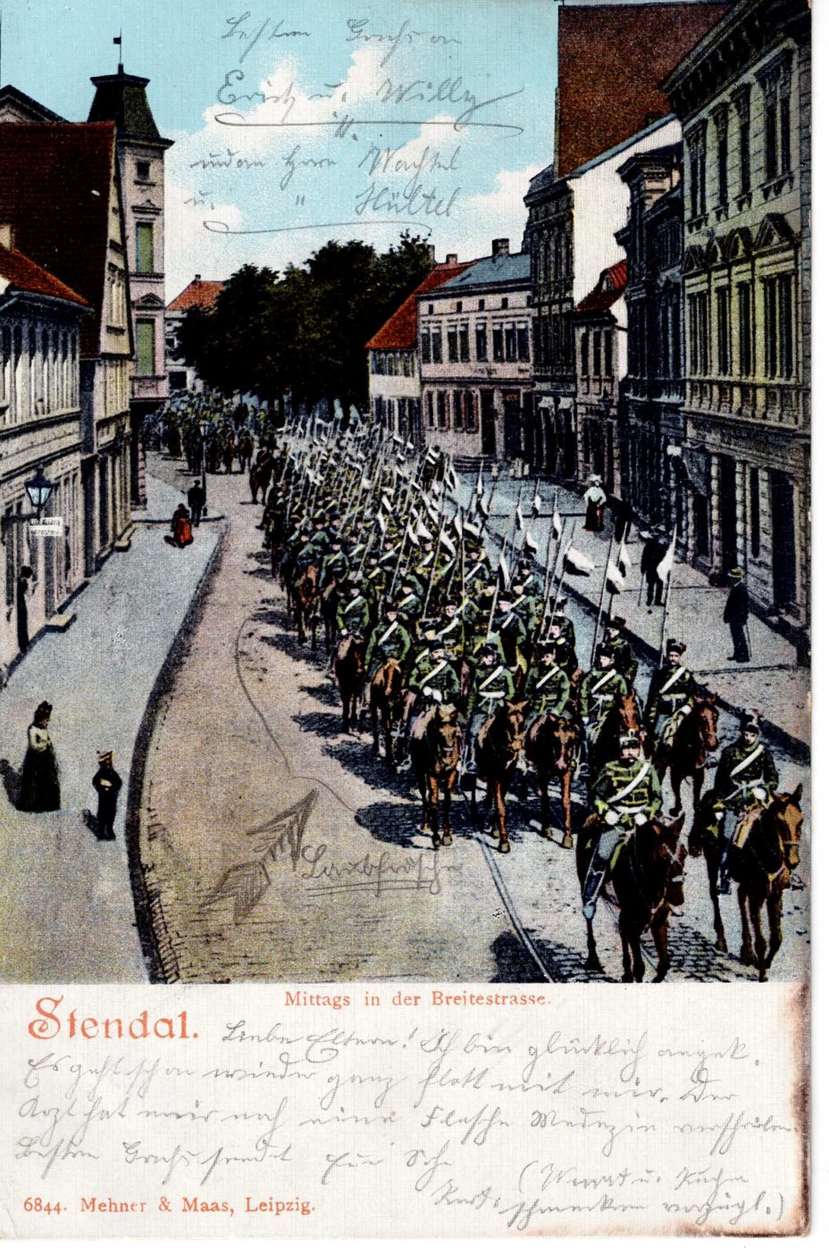 Mittags in der Breitestrasse.