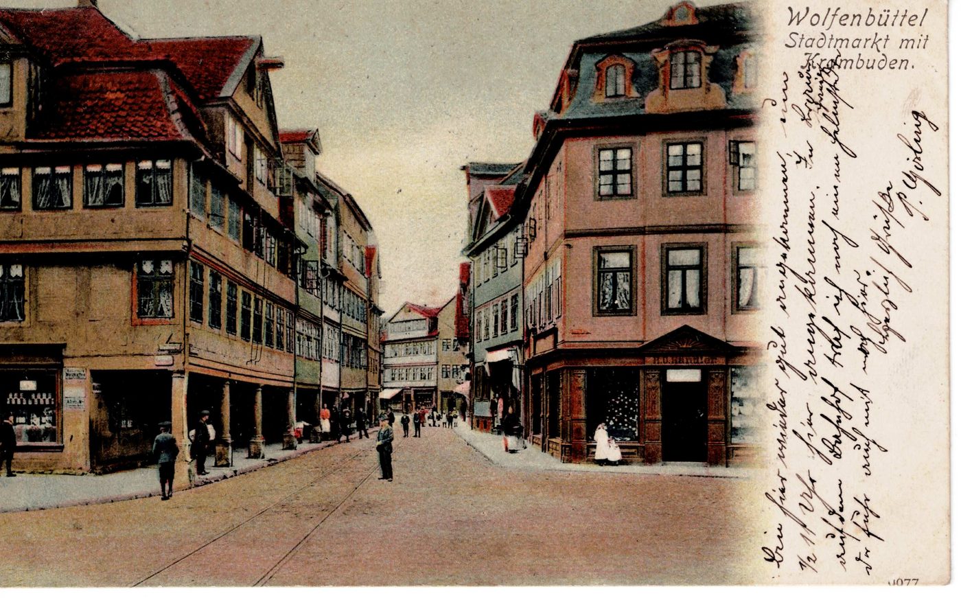 Wolfenbüttel — Stadtmarkt mit Krambuden